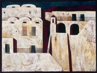 Positano, 1974. Oli sobre tela, 73 x 130 cm. Diputació de Barcelona. ARXIU