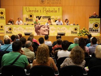 Sala de plenaris del IV Congrés dels Verds del País Valencià. EL PUNT AVUI