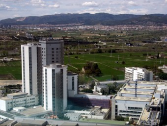 Vista aèria dels terrenys del Parc Agrari del Baix Llobregat on es podria instal·lar part del macrocomplex Eurovegas ACN