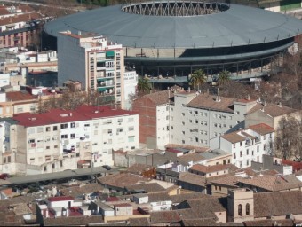 Vista aèria parcial de la vila de Xàtiva a la comarca de la Costera. EL PUNT AVUI