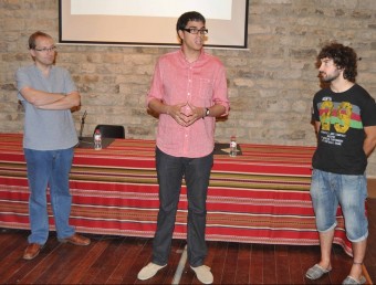 L'alcalde de Morella, Rhamsés Ripollés, el regidor de noves tecnologies, Ernest Blanch, i el realitzador del vídeo, Marc Prades, van presentar el treball finalitzat. CEDIDA