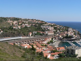 Vista general de Cevera i part de l'estació ferroviària (a l'esquerra) P.LANAO