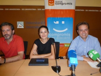 Mireia Mollà, Rafa Carbonell i Ignasi Bellido presenten l'executiva. CEDIDA