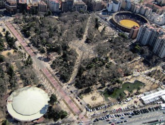 Imatge zenital d'un sector de la vila de Castelló de la Plana. EL PUNT-AVUI