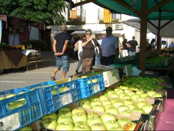 Una imatge de la fira de la poma de relleno de Vilabertran, que és una de les subvencionades. M.V