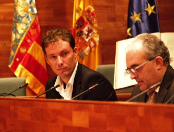 Andrés Campos i García Melero als escons municipals. ESCORCOLL