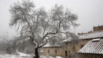 Paisatge nevat del monestir de Sant Joan de Penyagolosa. EL PUNT AVUI