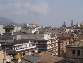 Vista general d'un sector d ela vila d'Alcoi. ESCORCOLL