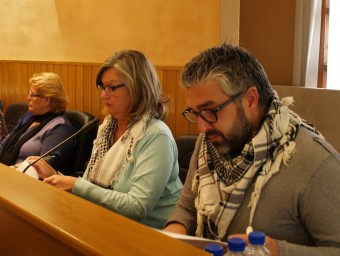 Juanma Ramon enprimer terme al plenari municipal. ESCORCOLL