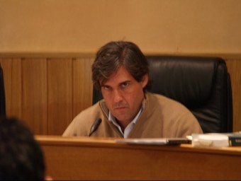 Lorenzo Agustí en una sessió plenària de l'Ajuntament. ESCORCOLL