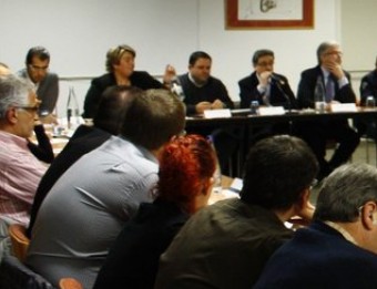 Enric Milo, presidint el darrer comitè executiu i la junta directiva del PP de Girona EL PUNT AVUI