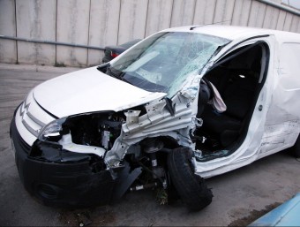 L'arrestat anava al volant d'una Citroën Berlingo, quan va envair el carril contrari JOAN SABATER