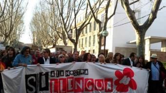 Manifestació a Palma per denunciar els atacs del govern Bauzá contra el català ARXIU