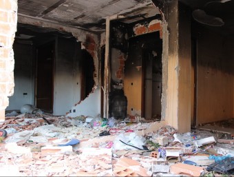 Interior d'un des setze habitatge implicats en l'abandó. CEDIDA