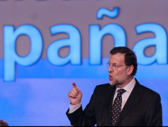 Mariano Rajoy ja va fer bandera de la unitat de mercat durant la campanya electoral.  ARXIU