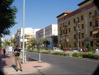 Una avinguda principal de la capital de la Plana. ESCORCOLL