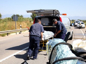 Un accident mortal a la N-II a l'alçada del terme de Vilamalla LLUÍS SERRAT