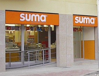Façana d'un supermercat Suma.