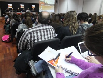 Acte de presentació a la Universitat d'Alacant. EL PUNT AVUI
