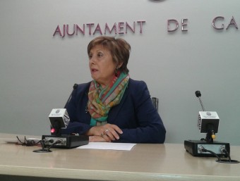 Liduvina Gil en conferència de premsa. EL PUNT AVUI