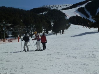 Una vista de l'estació d'esquí a la Molina, al final de la pista Llarga. J.C
