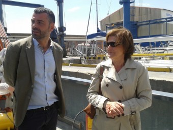 El conseller Vila va visitar el Port d'Arenys ARXIU