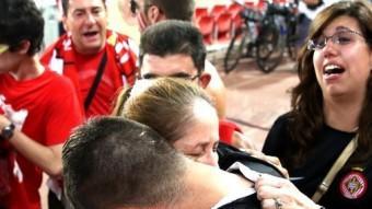 Acuña es va acomiadar dels aficionats enmig de llàgrimes JOAN CASTRO / ICONNA