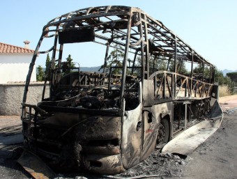 L'autobús incendiat ACN