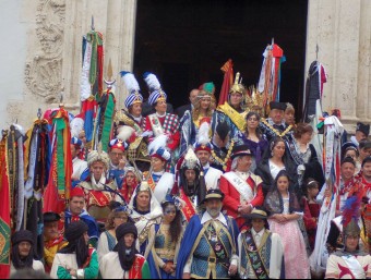 Eixida de Capitans i Bandereres de la Missa Major de 2013. B. SILVESTRE