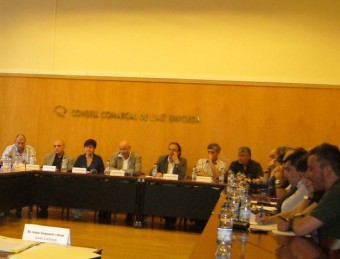 Una sessió del Consell Comarcal en una imatge d'arxiu. M. V