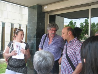 Andreu Molina (a la dreta) va declarar al jutjat de Figueres el passat dia 10 de juliol. E.CARRERA