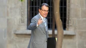 El president de la Generalitat, Artur Mas, aquest dimarts al Palau de la Generalitat JUANMA RAMOS