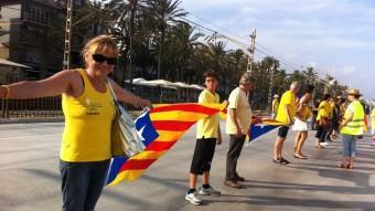 Un assaig de la Via Catalana a Badalona ARXIU