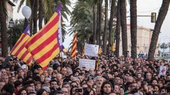 Manifestació a favor de la llengua catalana a les Illes Balears que es va fer a Palma de Mallorca el 25 de març del 2012 OCB