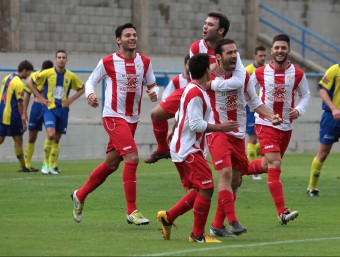 Alegria dels jugadors del Vilassar en un partit d'aquesta temporada JOAN SABATER