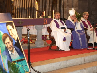 La missa d'homenatge ahir a Castelló d'Empúries en presència del bisbe de Girona MANEL PUIG