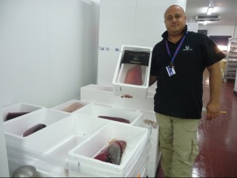 Salvador Ramon, gerent de l'empresa Frime de venda de peix.  T. M