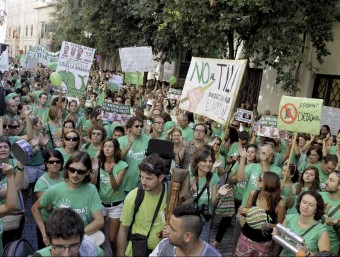Una de les concentracions a Palma contra el decret TIL de trilingüisme escolar EFE