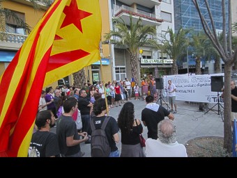 Acte d'homenatge a Miquel Grau a la plaça dels Estels. B. VIDAL