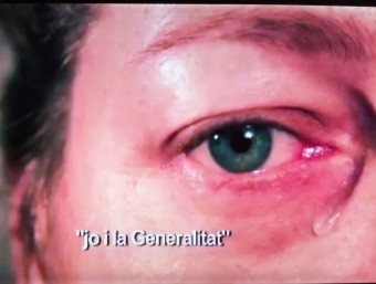 L'ull plorant d'Ester Quintana en el vídeo de Jordi Trullàs F.P