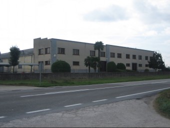 Vista parcial de la fàbrica i seu central d'Iqap Masterbatch Group, a les Masies de Roda.  A. AGUILAR