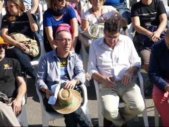 Joan Baldoví i Enric Morera a l'Aplec del Puig de diumenge passat. ESCORCOLL