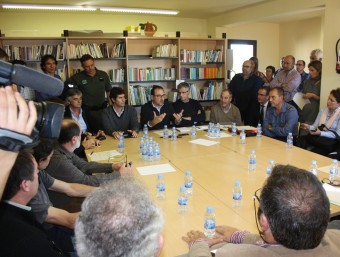 Reunió d'alcaldes de la zona afectada JOAN PUNTÍ