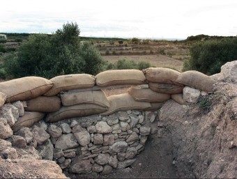 L'Associació Lo Riu organitza recreacions històriques a la línia fortificada de la Fatarella. CEDIDA
