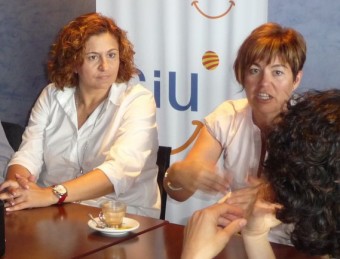 Neus Serra, a l'esquerra, i Maria Carmen Ponsa, a la dreta, en una imatge d'arxiu. T.M