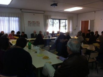 Aspecte de la sala on es va organitzar el vermout amb Isabel-Clara. CEDIDA