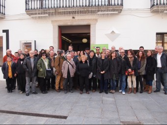 Foto de família dels participants a l'assemblea constituent de la nova coordinadora comarcal d'ICV. ICV MARESME