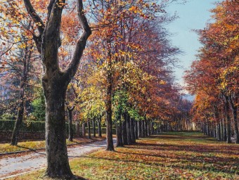 El passeig Maristany, de Camprodon, pintat per Solà JMS