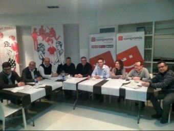 Reunió d'alcaldes i representants per reivindicar el tren Xàtiva - Alcoi. CEDIDA