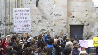 Concentració d'AltraItalia l'any 2011 per recordar els atacs de les forces feixistes italianes a Barcelona R.RAMOS